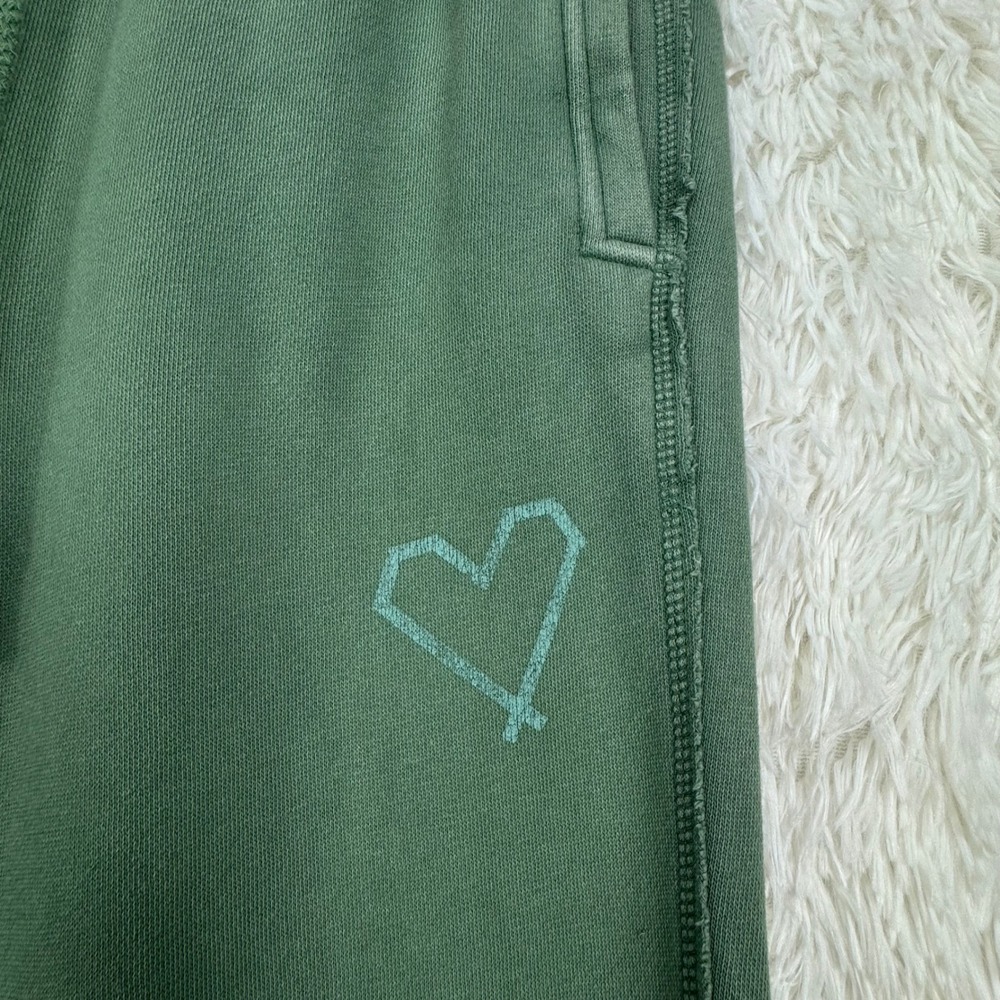 Aerie Sage Green Fleece Jogger Pants XS - Picture 2 of 4